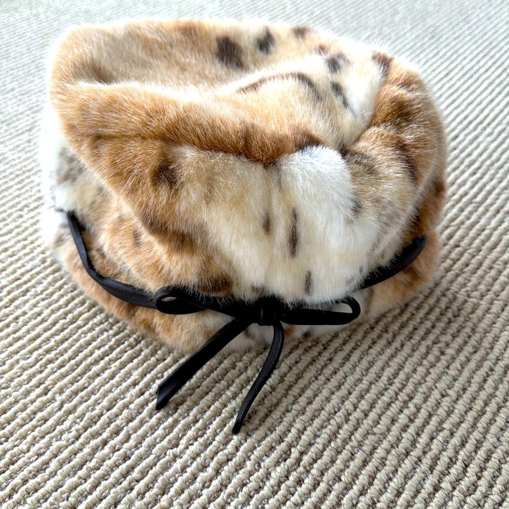Daniele Meucci Vintage animal print hat
